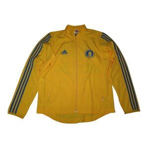 Adidas Track Jacket L Boston Athletic Association BAA 106th Marathon 2002 Yellow